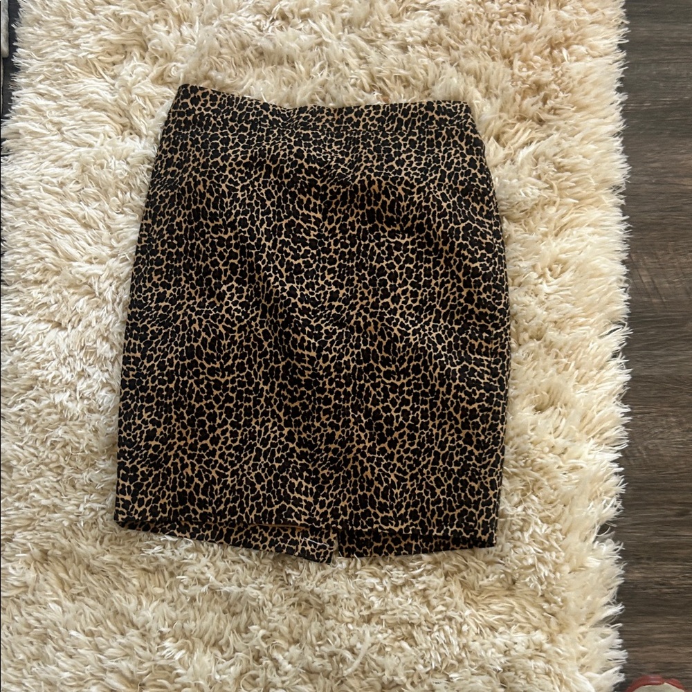 J. Crew Animal Print Pencil Skirt